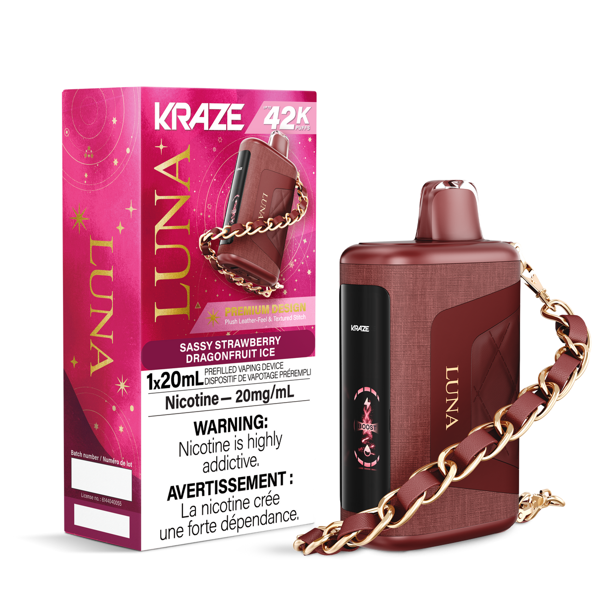 Buy Kraze Luna - Sassy Strawberry Dragonfruit Ice Online