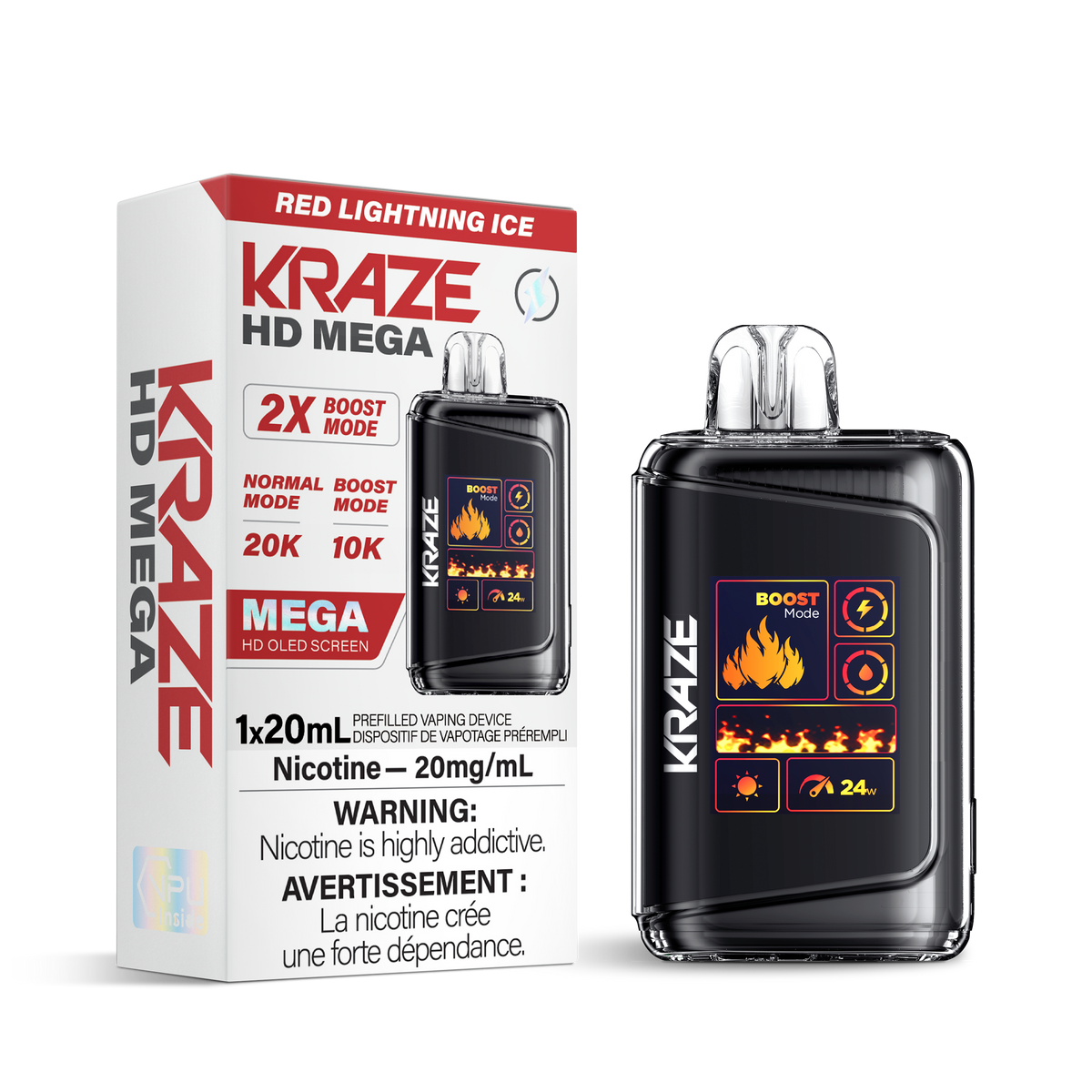 Buy Kraze HD Mega - Red Lightning Ice Online