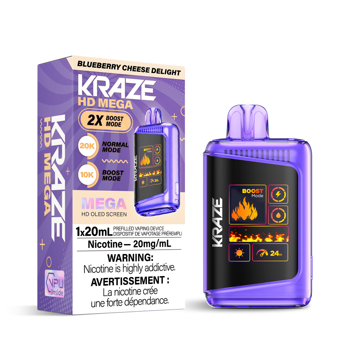 Buy Kraze HD Mega - Blueberry Cheese Delight Online