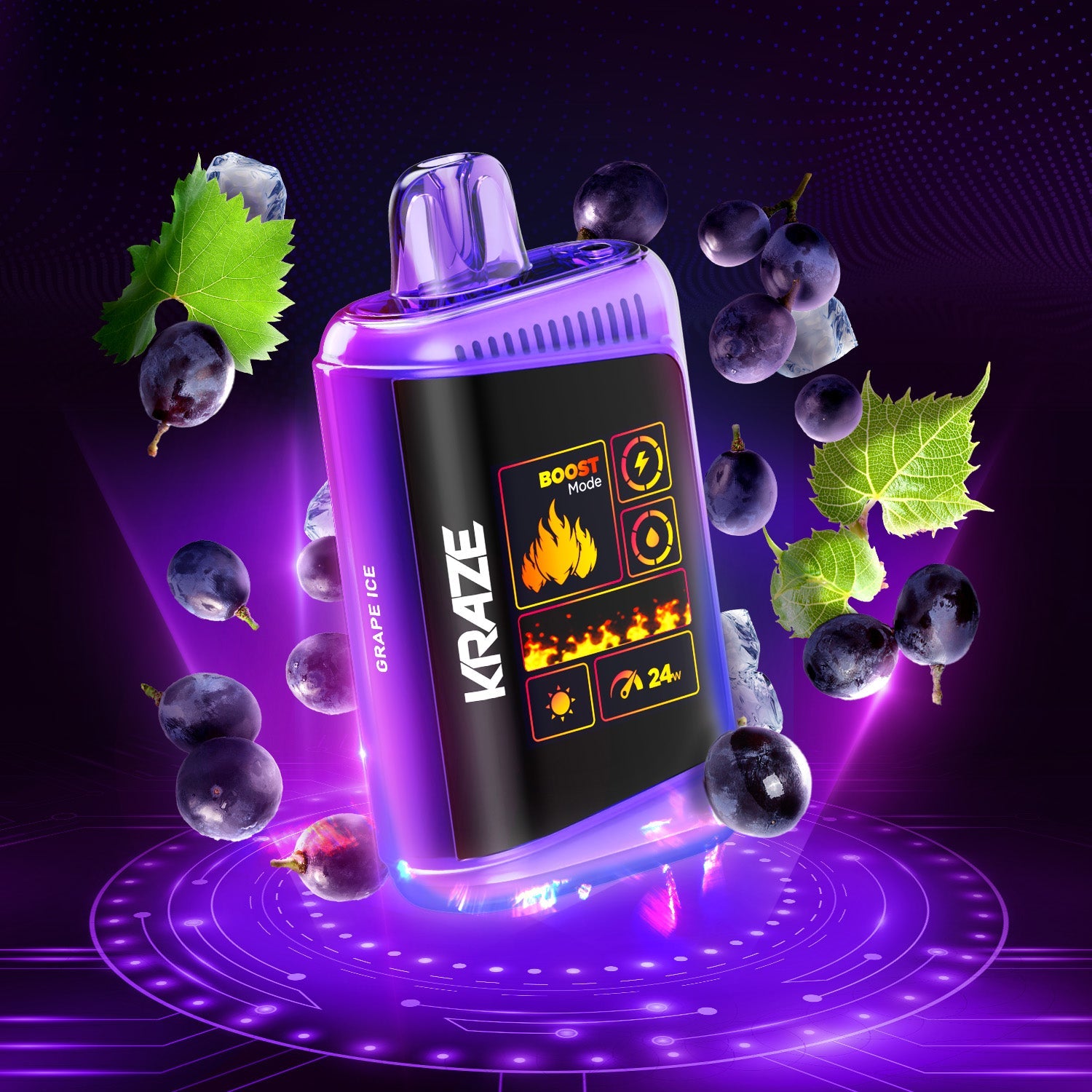 Buy Kraze HD Mega - Grape Ice (ON) Online