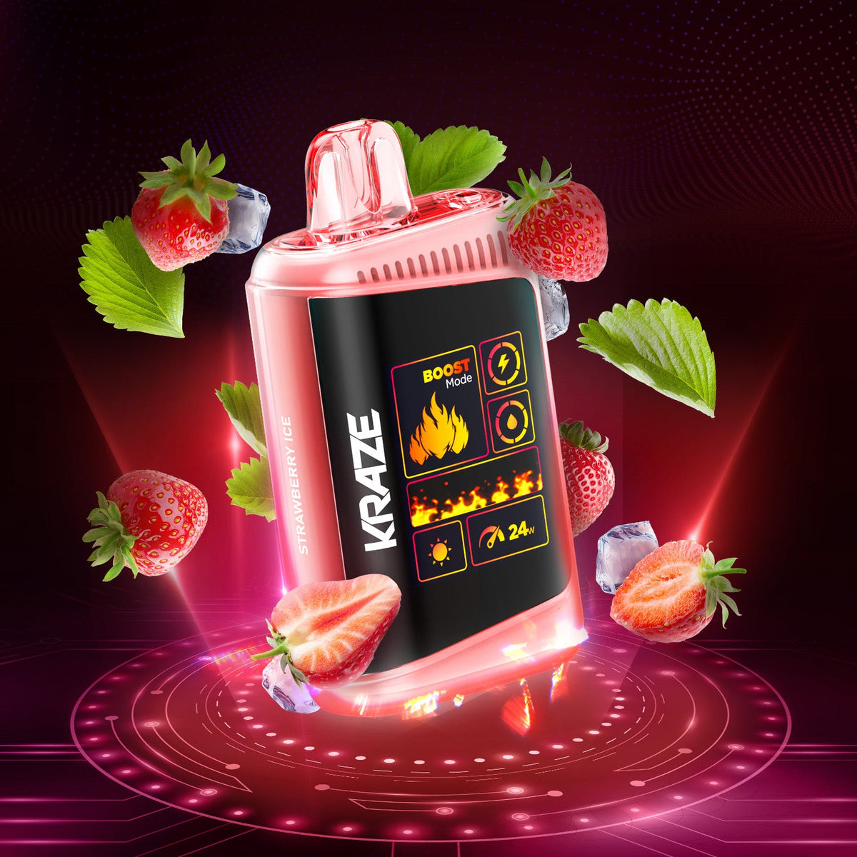 Buy Kraze HD Mega - Strawberry Ice (ON) Online
