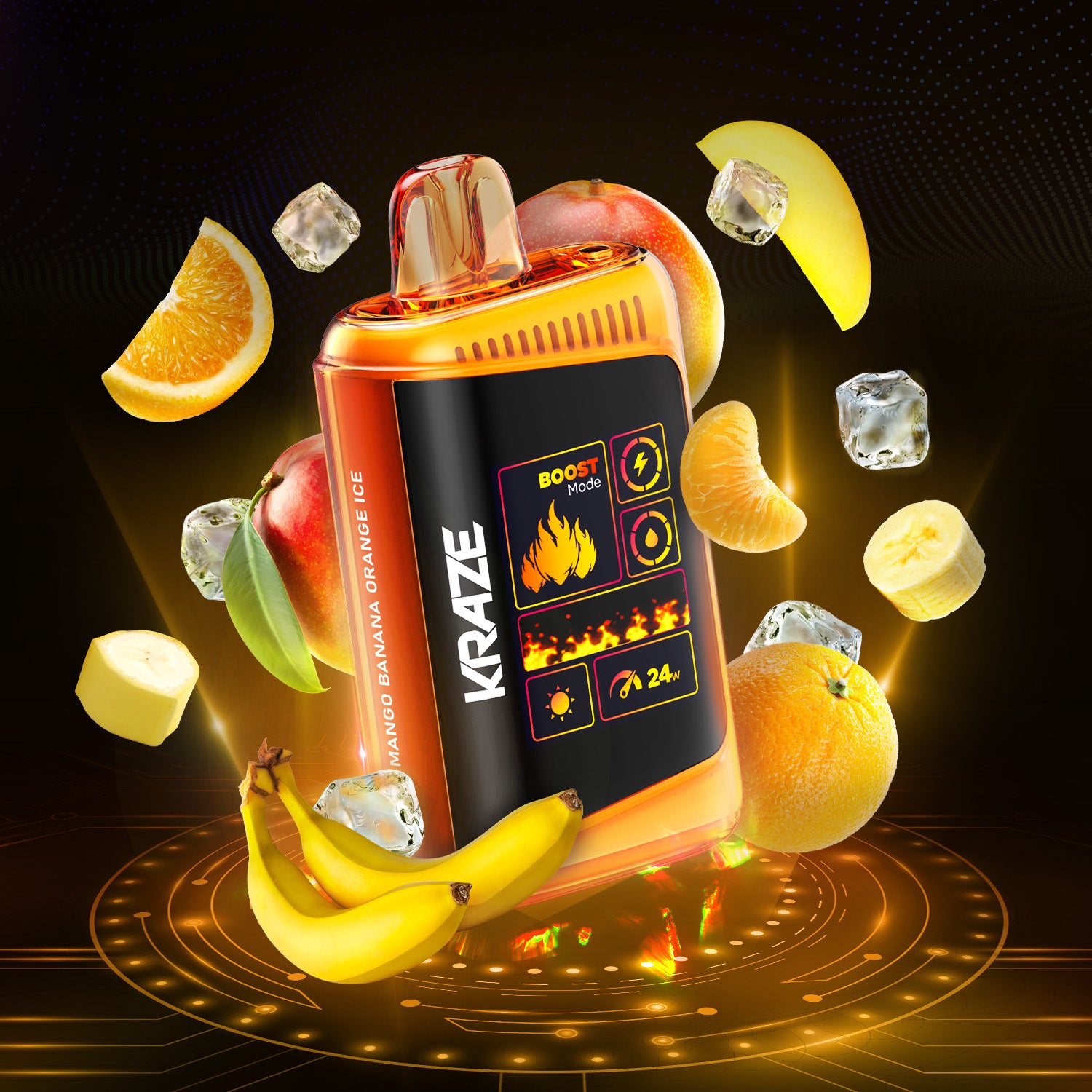 Buy Kraze HD Mega - Mango Banana Orange Ice Online
