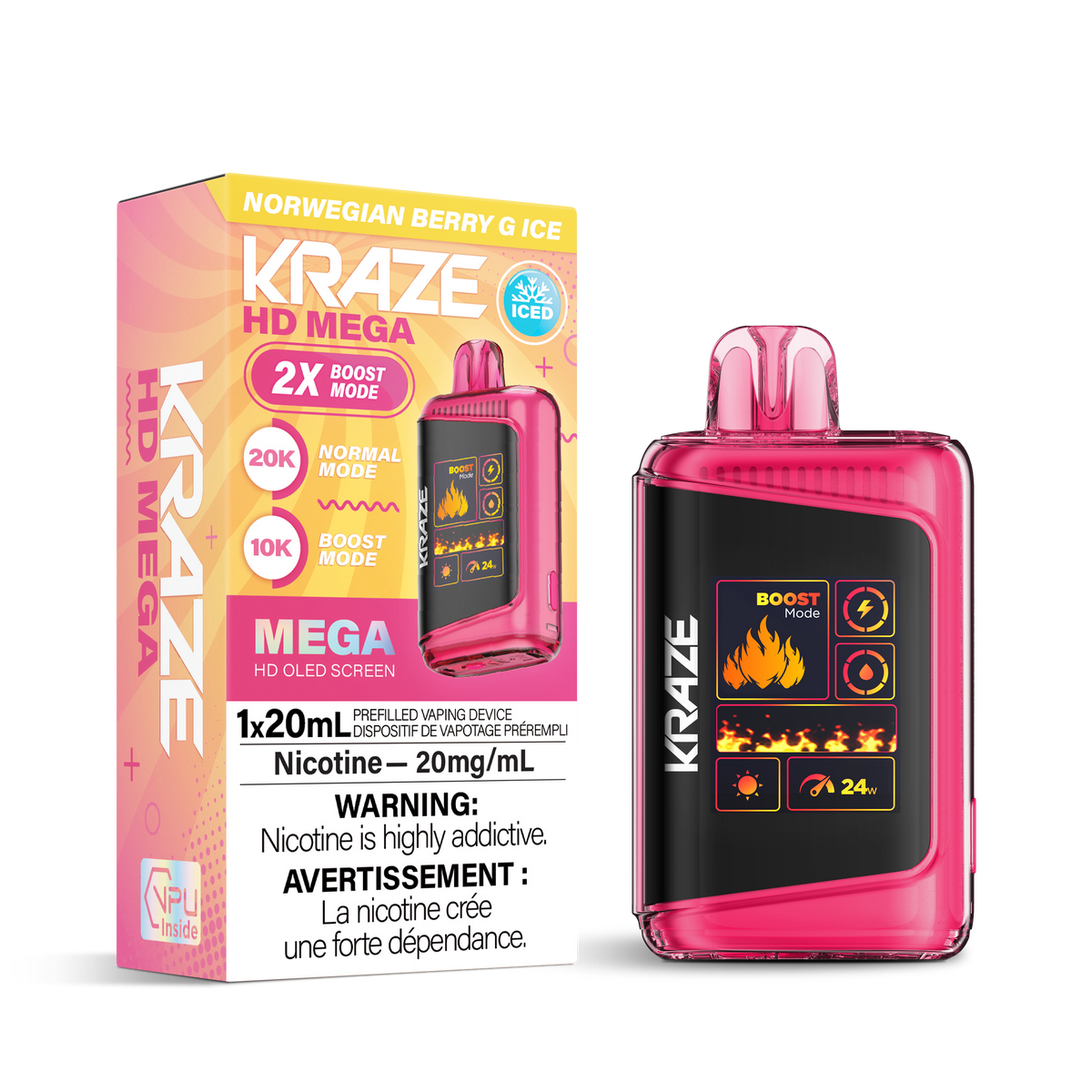 Buy Kraze HD Mega - Norwegian Berry G Ice (AB) Online