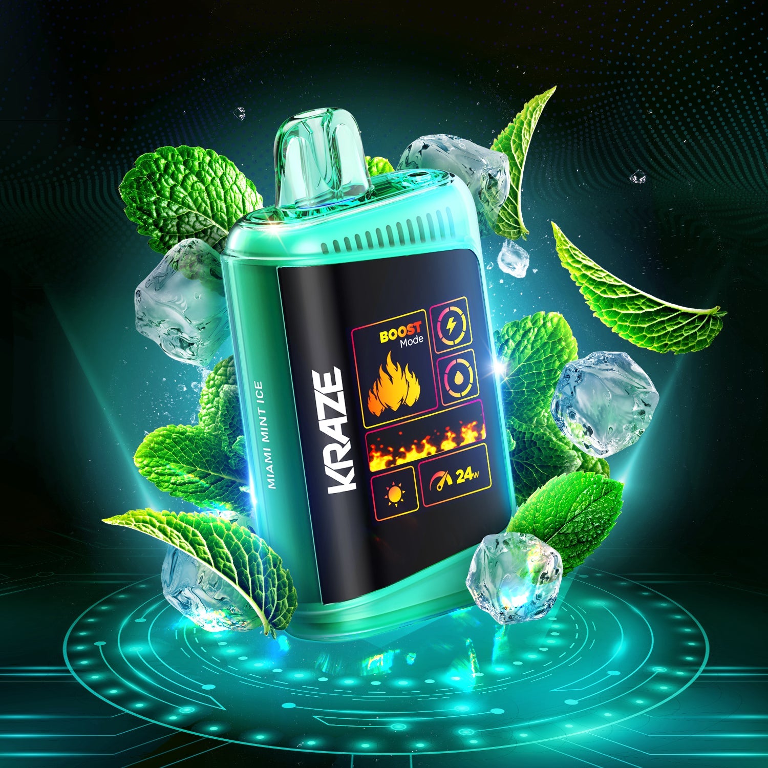 elf bar vape uk Fume Mint Ice Extra Disposable Vape 1500 Puffs 5% Nicotine main image 1