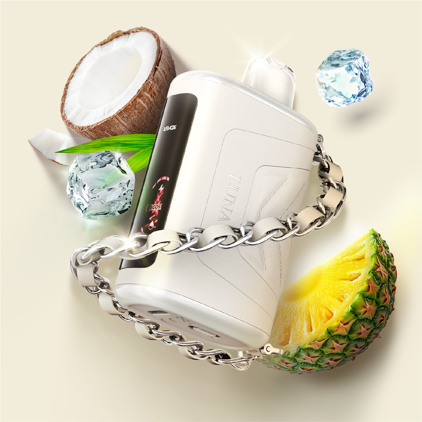 Pristine Pina Colada Ice - Luna Disposable Vape Kraze Vape Pristine Pina Colada Ice - Luna Disposable Vape Kraze Vape