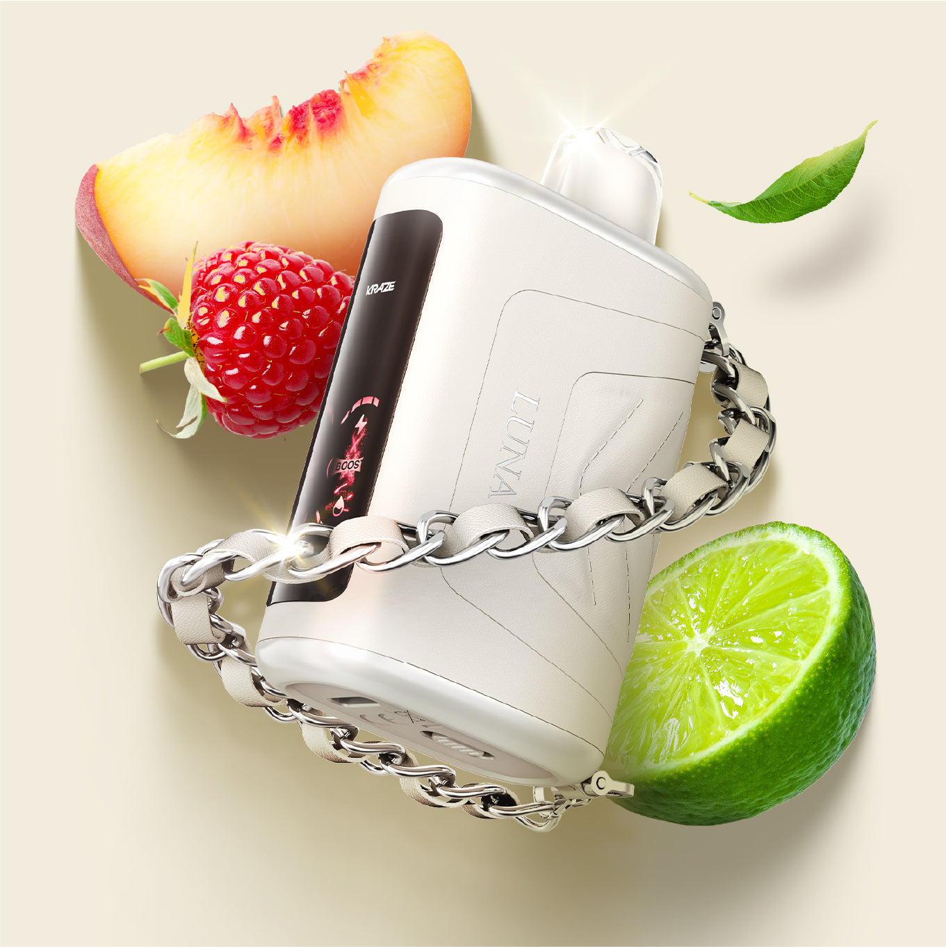White Cocoa Swirl - Luna Disposable Vape  Kraze Vape