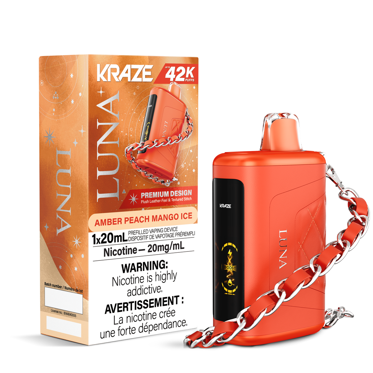 Kraze Luna - Amber Peach Mango Ice (MB)