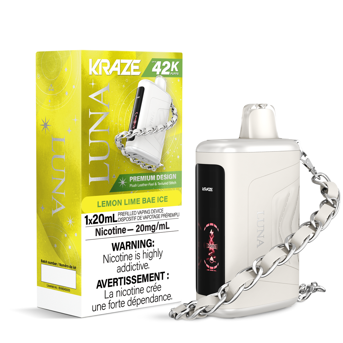 Lemon Lime Bae Ice - Luna Disposable Vape Kraze Vape Lemon Lime Bae Ice - Luna Disposable Vape Kraze Vape