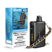 kraze vape blue light Sapphire Blue Razz Ice