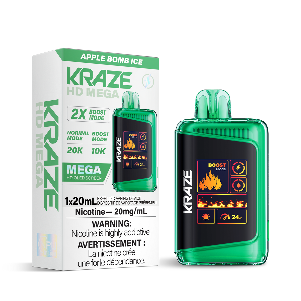 Kraze HD Mega - Apple Bomb Ice