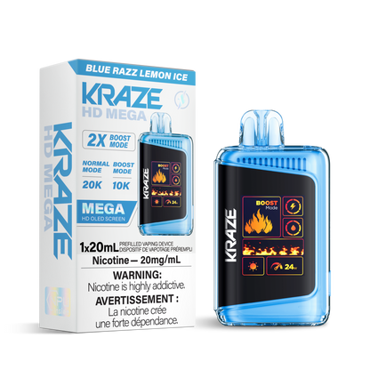 Kraze HD Mega - Blue Razz Lemon Ice