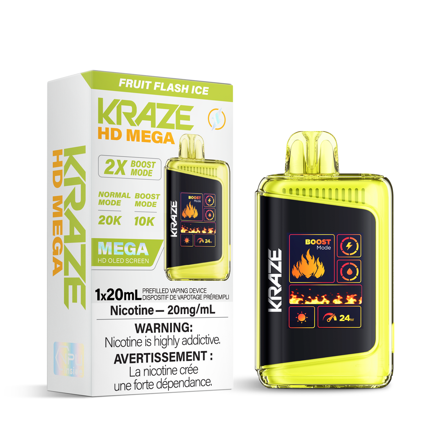 Kraze HD Mega - Fruit Flash Ice