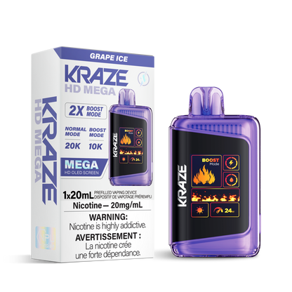 Kraze HD Mega - Grape Ice