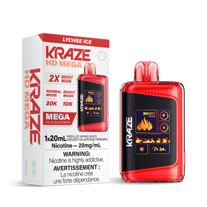 Kraze HD Mega - Lychee Ice