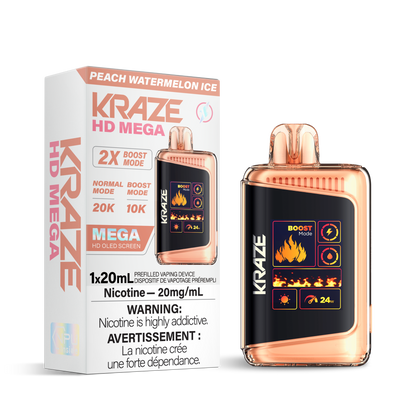 Kraze HD Mega - Peach Watermelon Ice