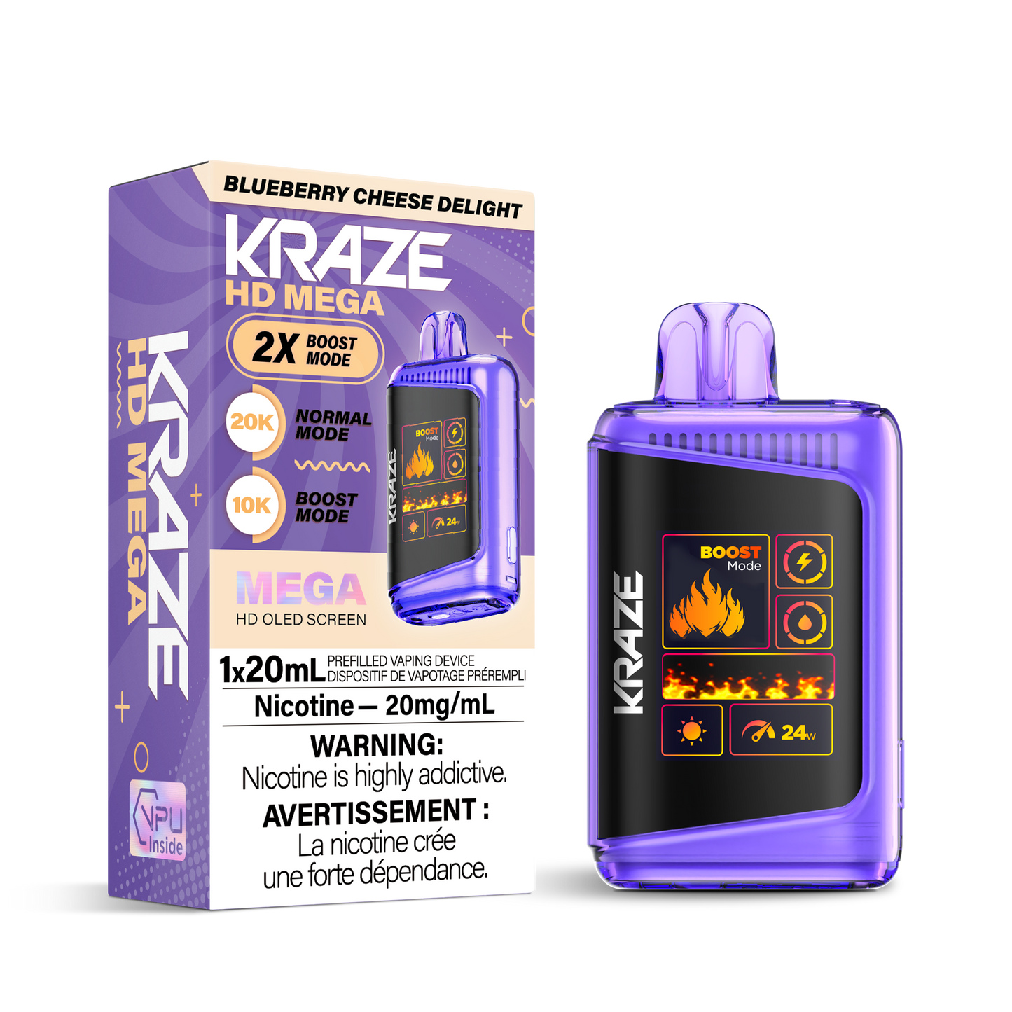 Kraze HD Mega - Blueberry Cheese Delight