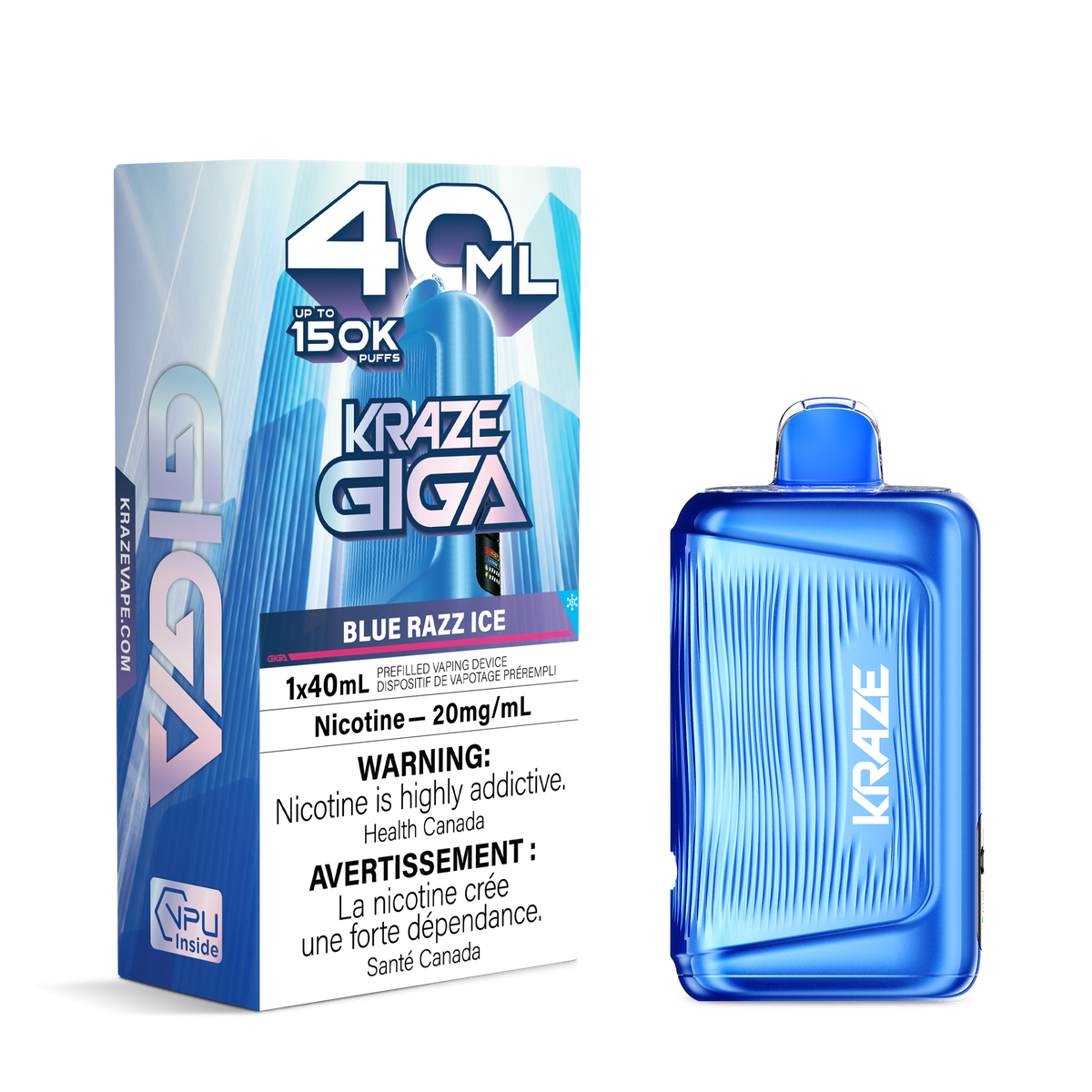 Kraze Giga - Blue Razz Ice