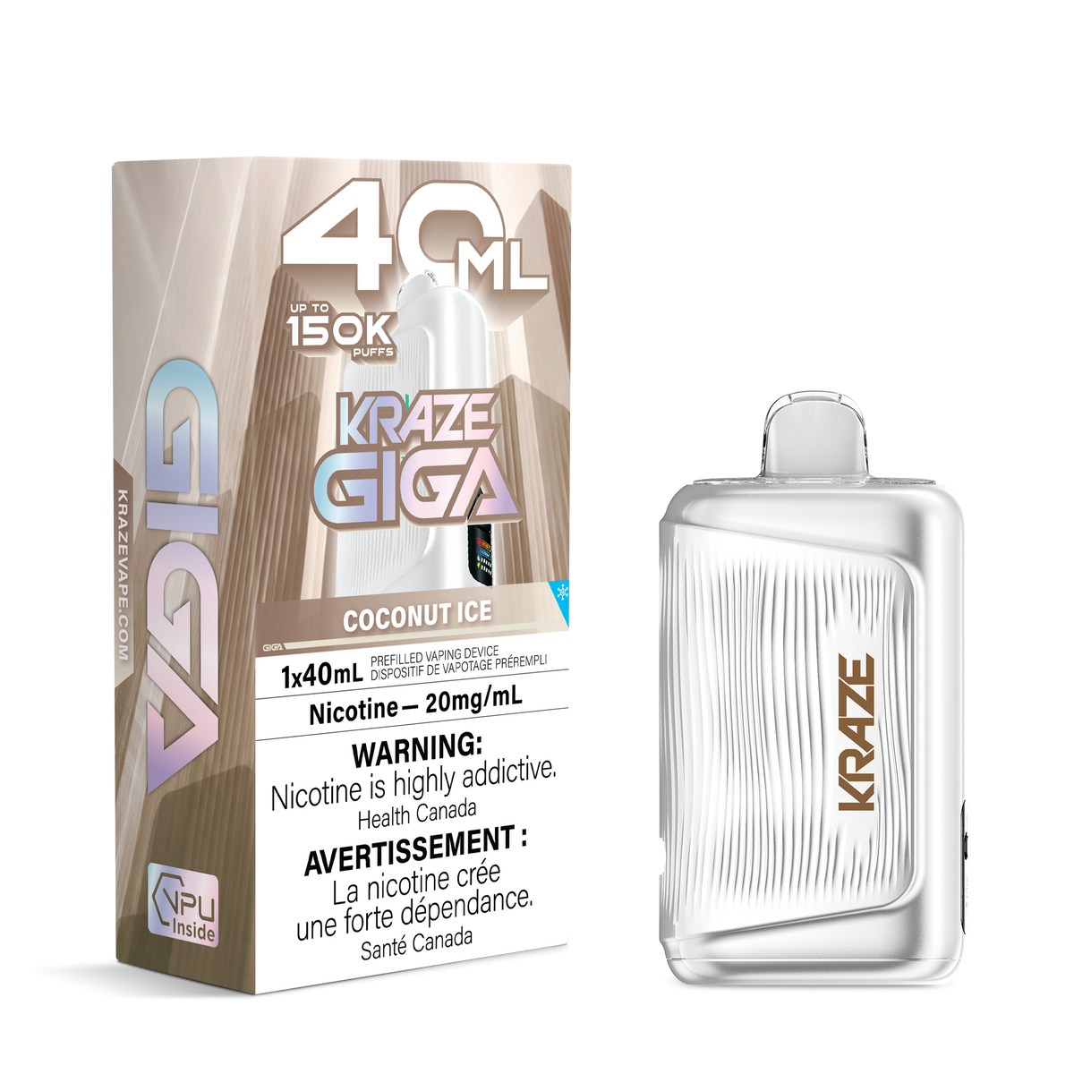 Kraze Giga - Coconut Ice