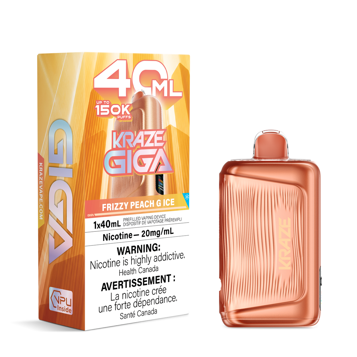 Kraze Giga - Frizzy Peach G Ice