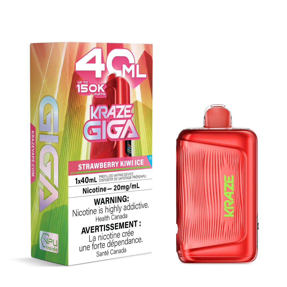 Kraze Giga - Strawberry Kiwi Ice