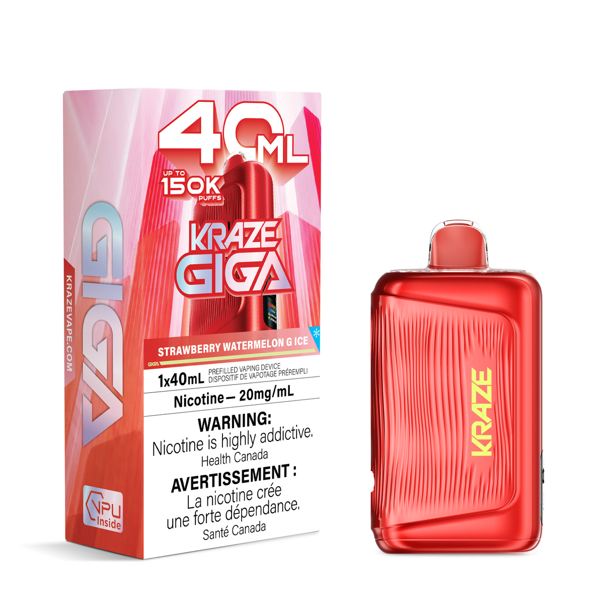 Kraze Giga - Strawberry Watermelon G Ice