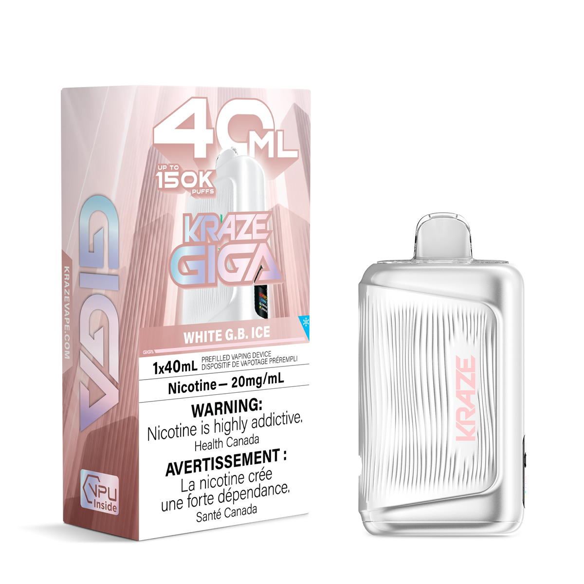 Kraze Giga - White G.B. Ice