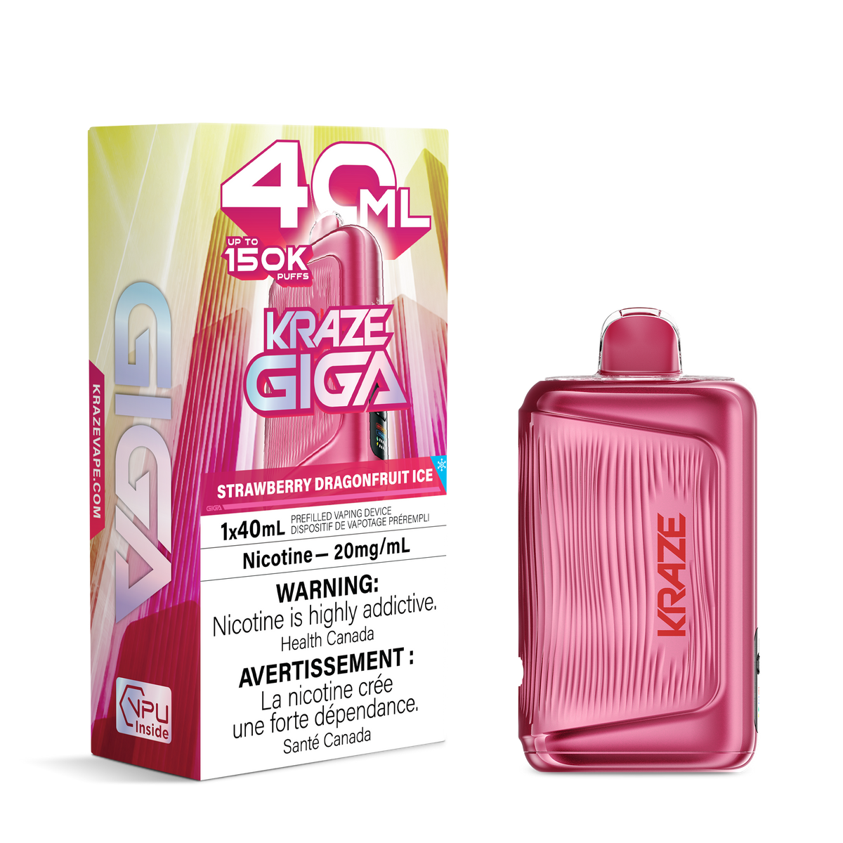 Kraze Giga - Strawberry Dragonfruit Ice