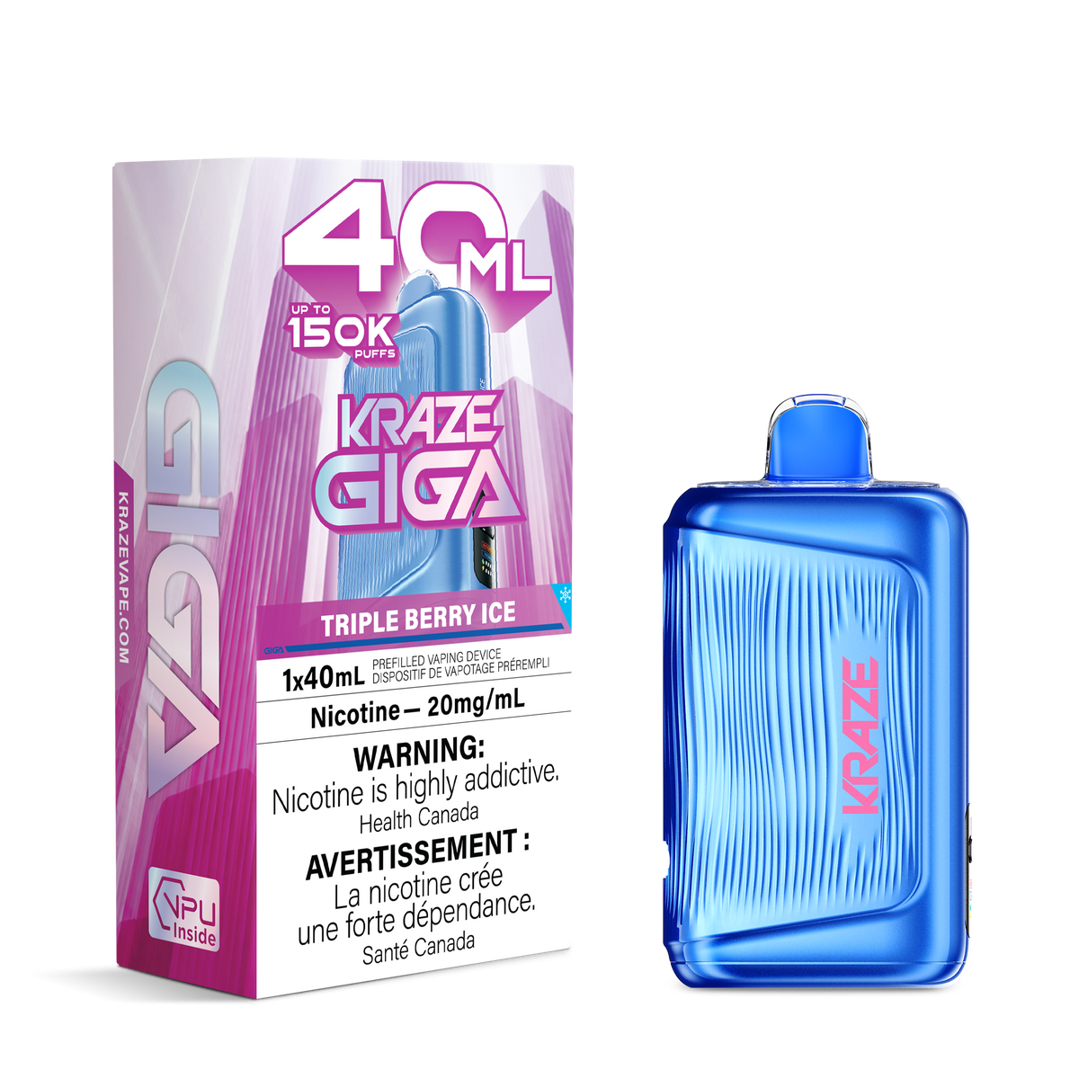 Kraze Giga - Triple Berry Ice