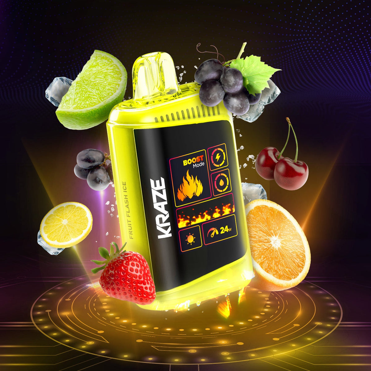 Fruit Flash Ice - HD Mega Disposable Vape Kraze Vape Fruit Flash Ice - HD Mega Disposable Vape Kraze Vape