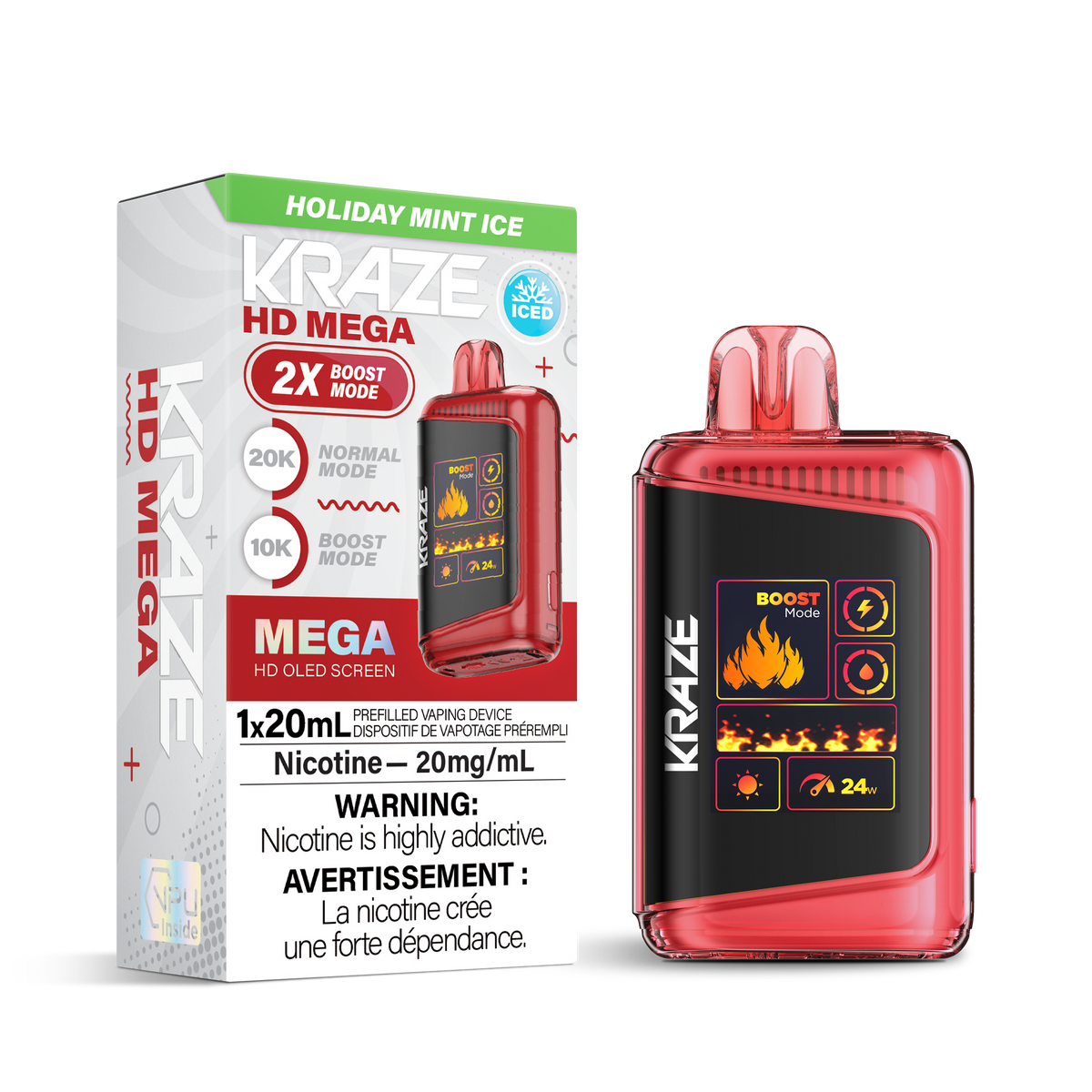 Kraze HD Mega - Holiday Mint Ice (ON)