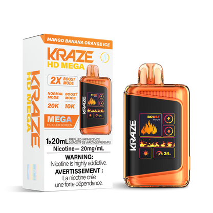 Kraze HD Mega - Mango Banana Orange Ice