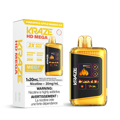 Kraze HD Mega - Pineapple Apple Mango Ice