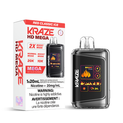 Kraze HD Mega - Red Classic Ice