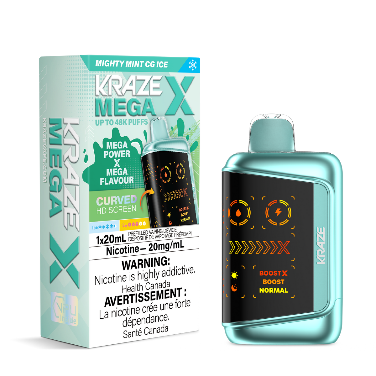 Kraze Mega X - Mighty Mint CG Ice