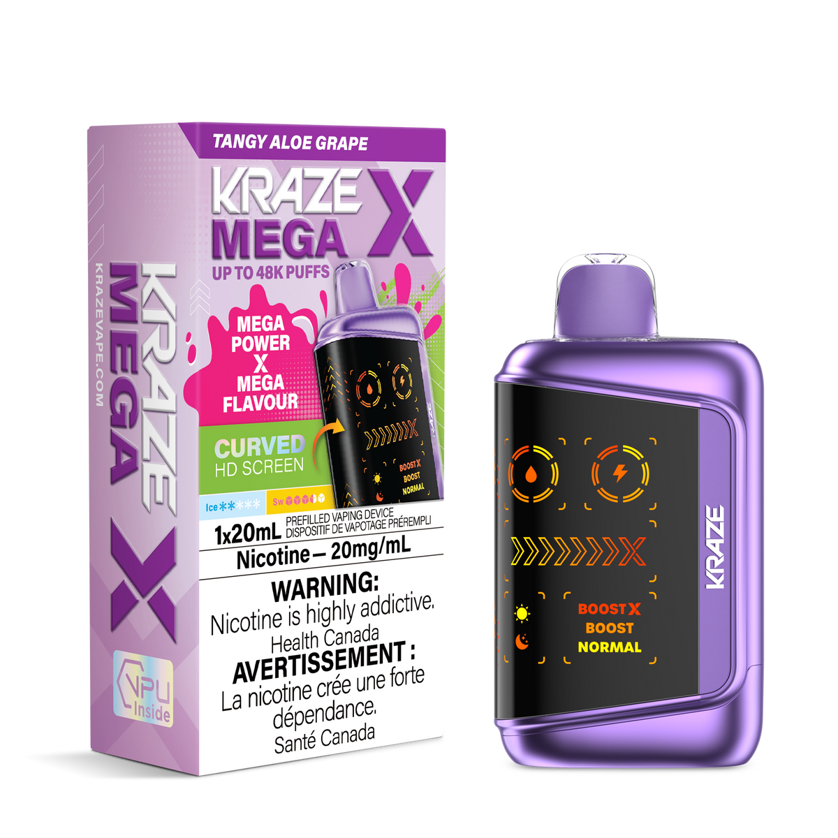 Kraze Mega X - Tangy Aloe Grape