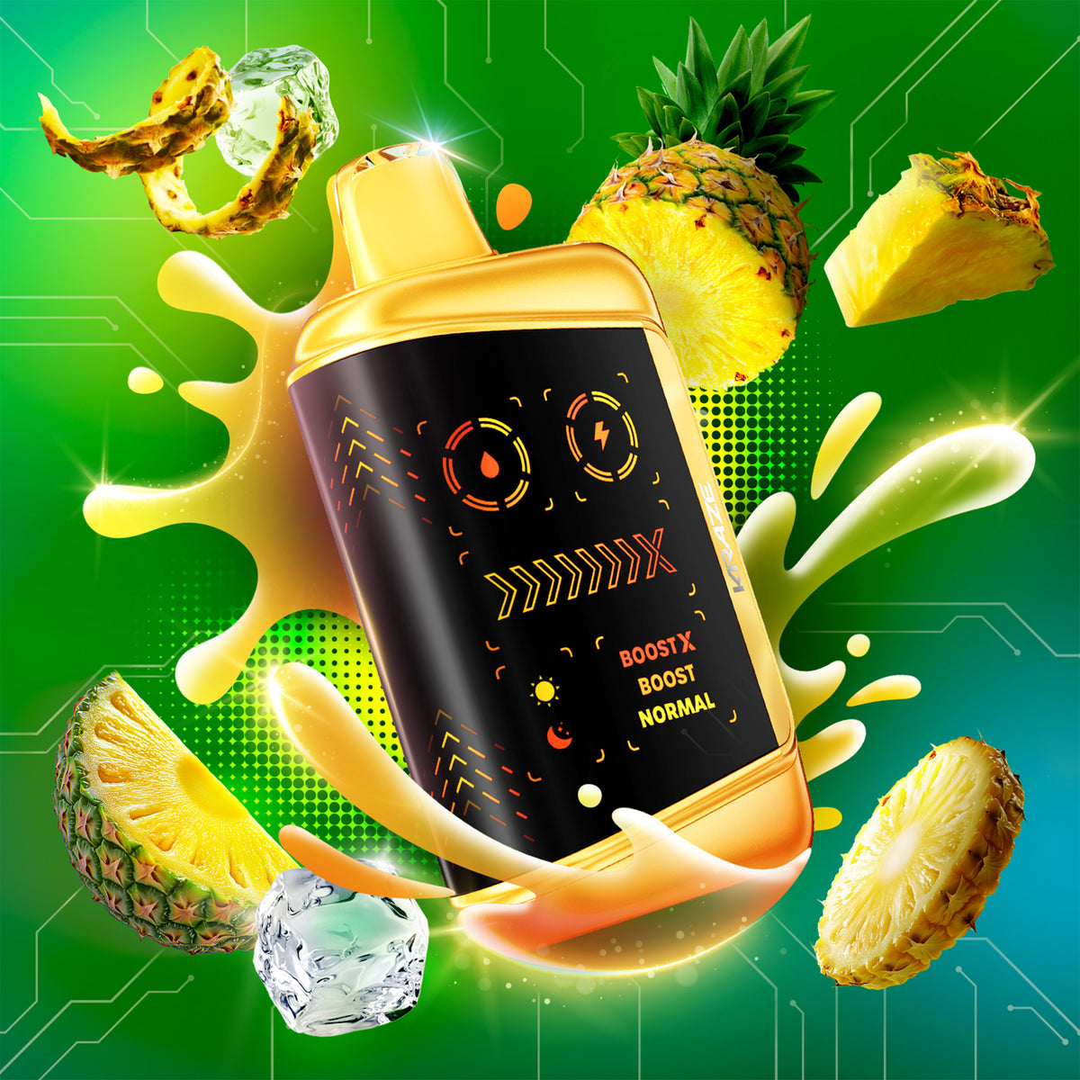 Kraze Mega X - Tangy Pineapple Ice