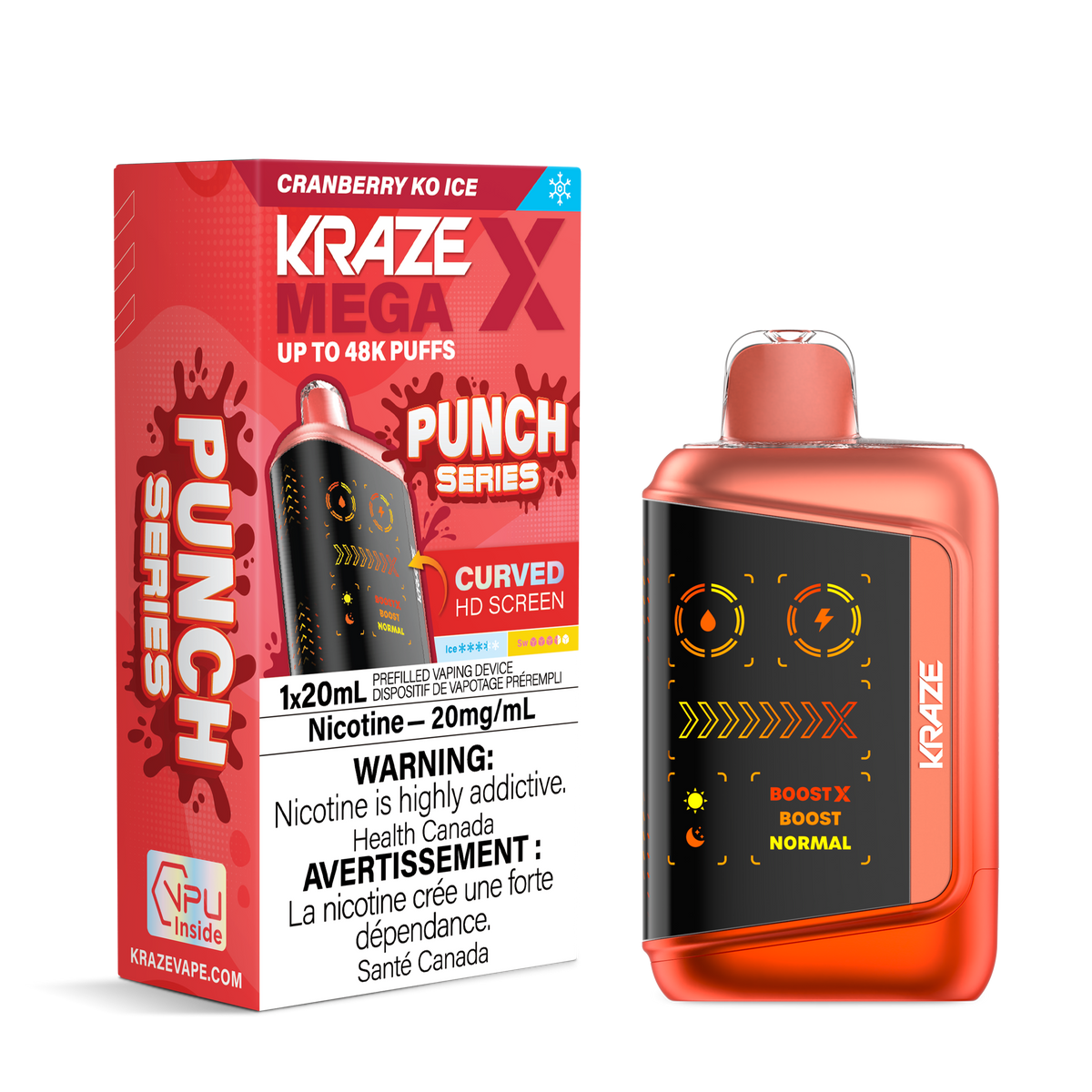 Kraze Mega X - Cranberry KO Ice (MB)