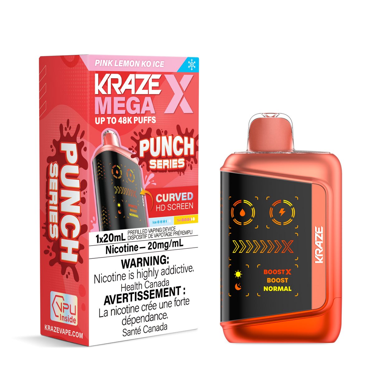 Kraze Mega X - Pink Lemon KO Ice (MB)
