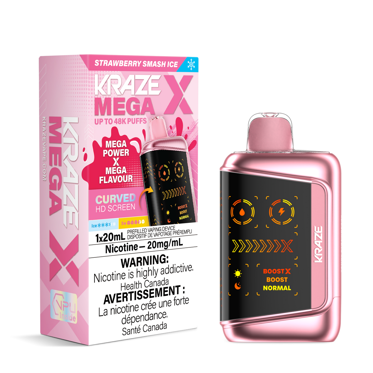 Kraze Mega X - Strawberry Smash Ice (MB)