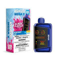 Kraze Mega X - Blue Razz Ice (ON)