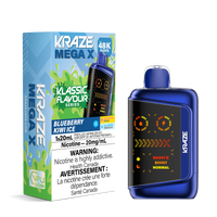 Kraze Mega X - Blueberry Kiwi Ice (AB)