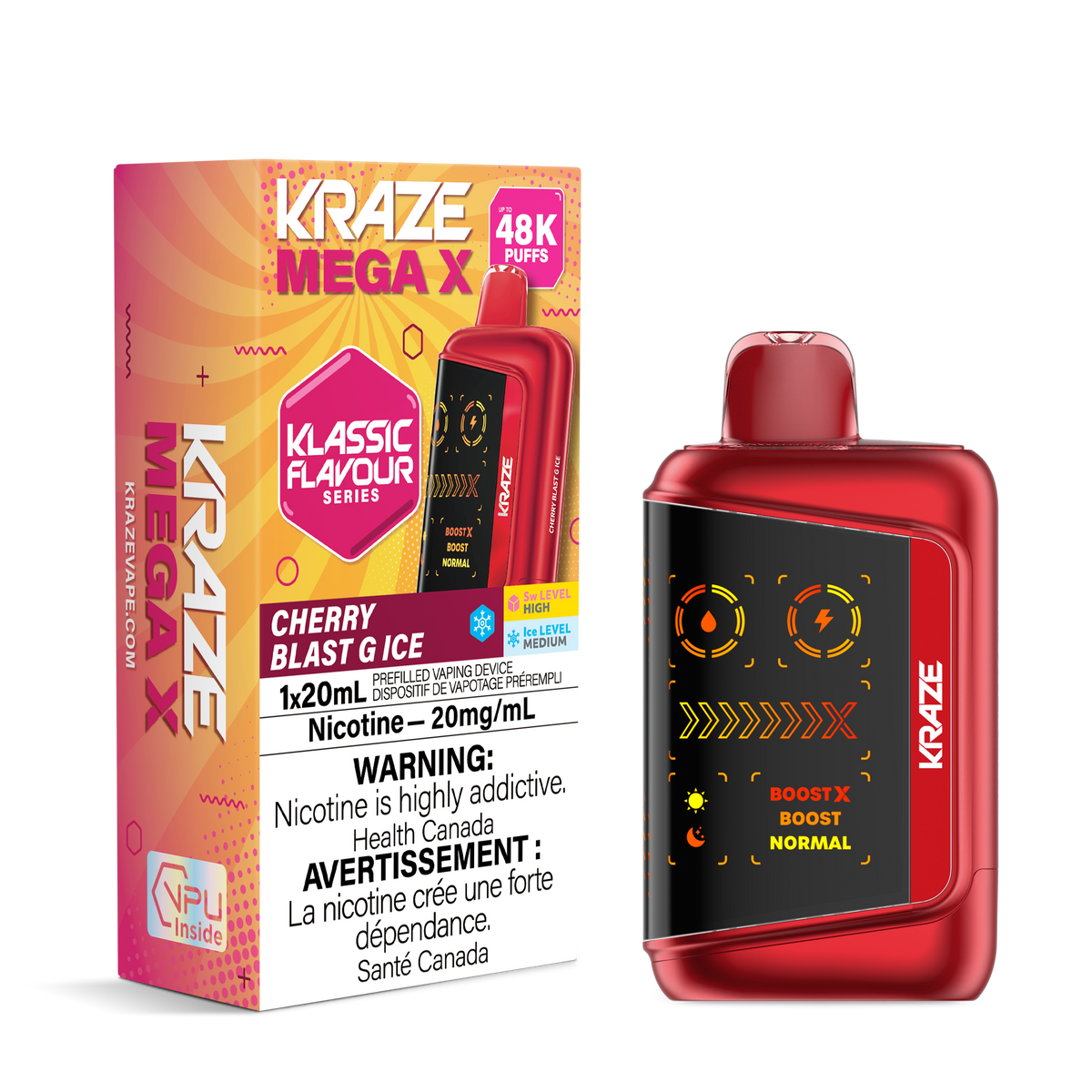 Kraze Mega X - Cherry Blast G Ice (AB)