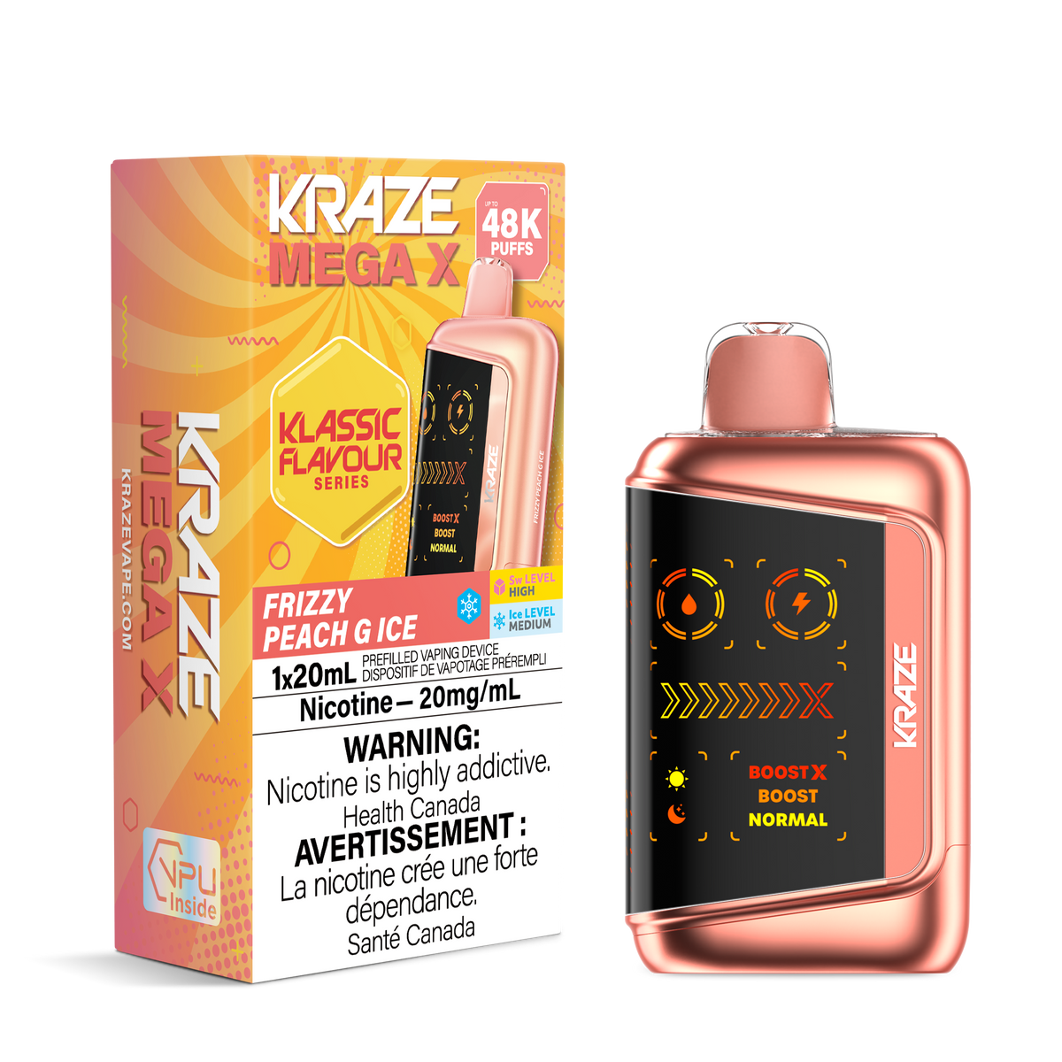 Kraze Mega X - Frizzy Peach G Ice