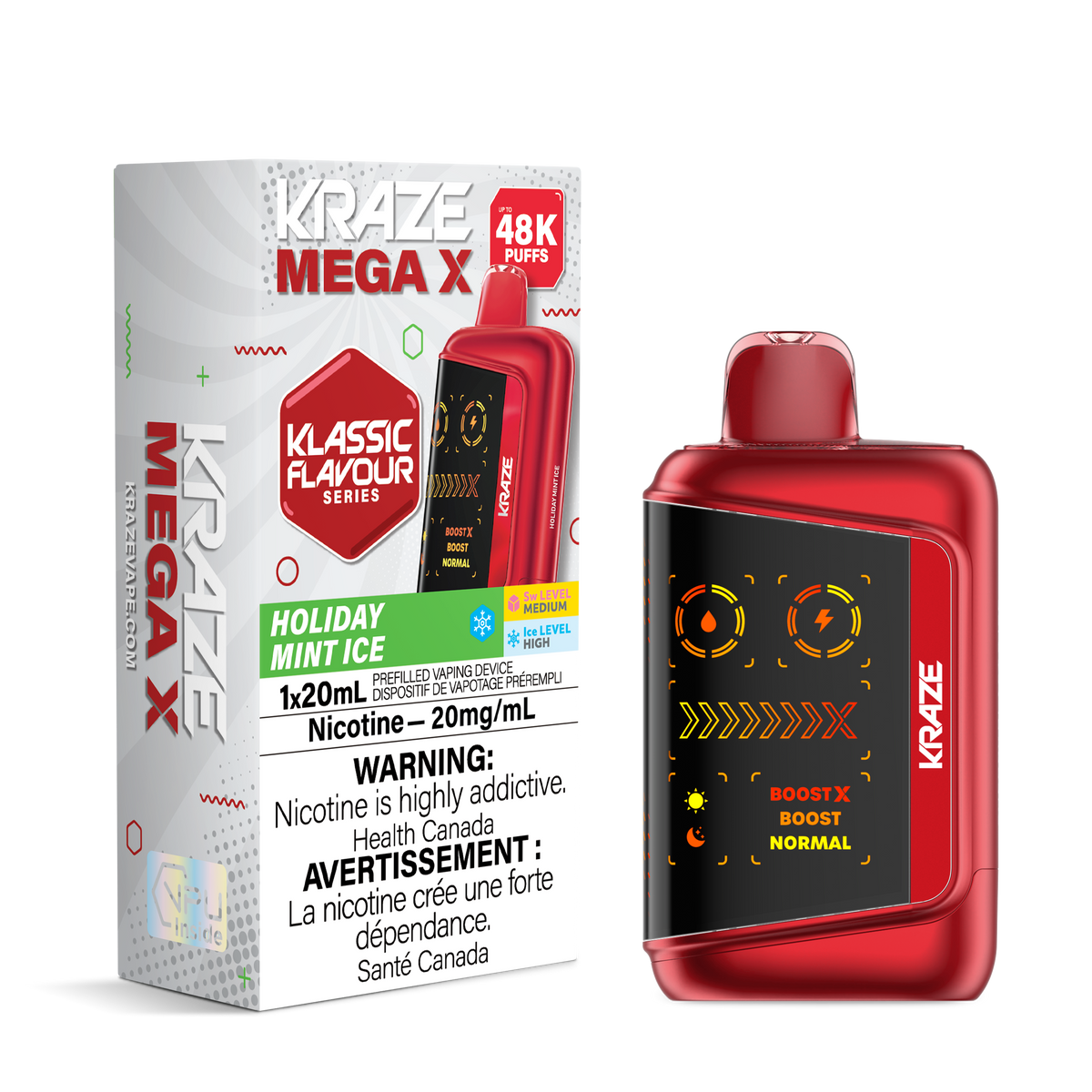 Kraze Mega X - Holiday Mint Ice (AB)