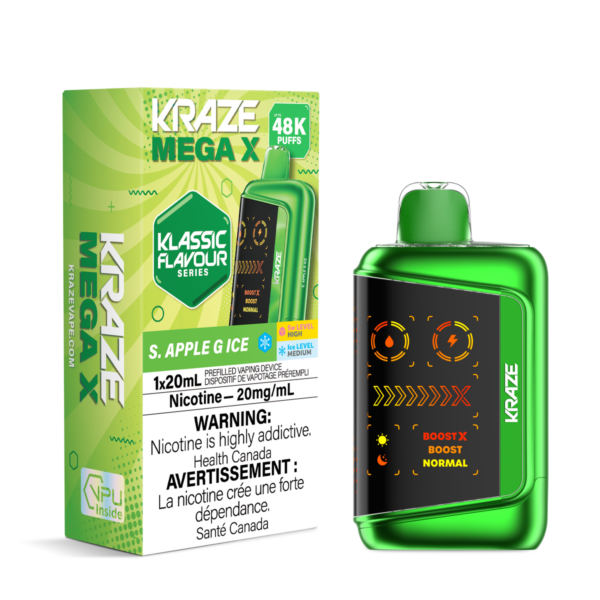 Kraze Mega X - S. Apple G Ice