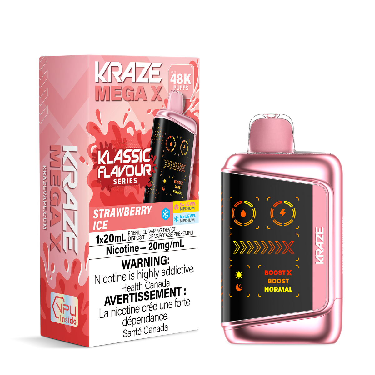 Kraze Mega X - Strawberry Ice