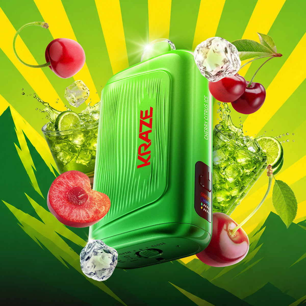 Kraze Giga - Cherry Citrus Ice (AB)
