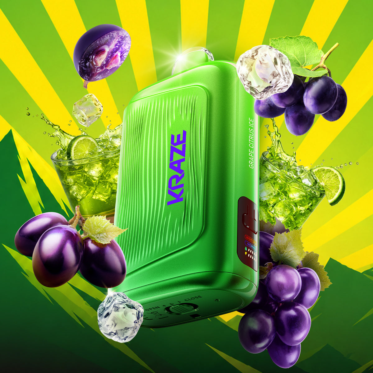 Kraze Giga - Grape Citrus Ice