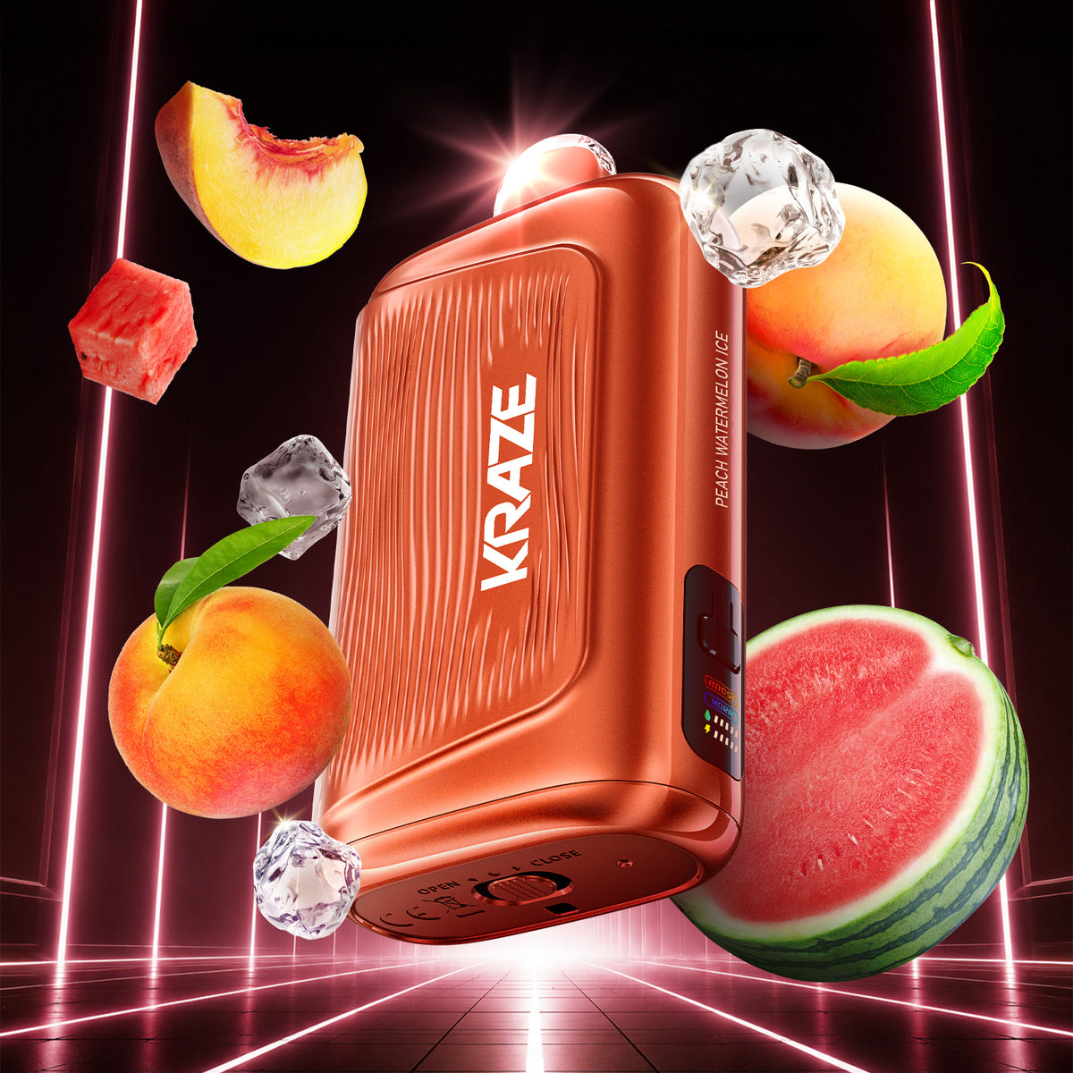 Kraze Giga - Peach Watermelon Ice