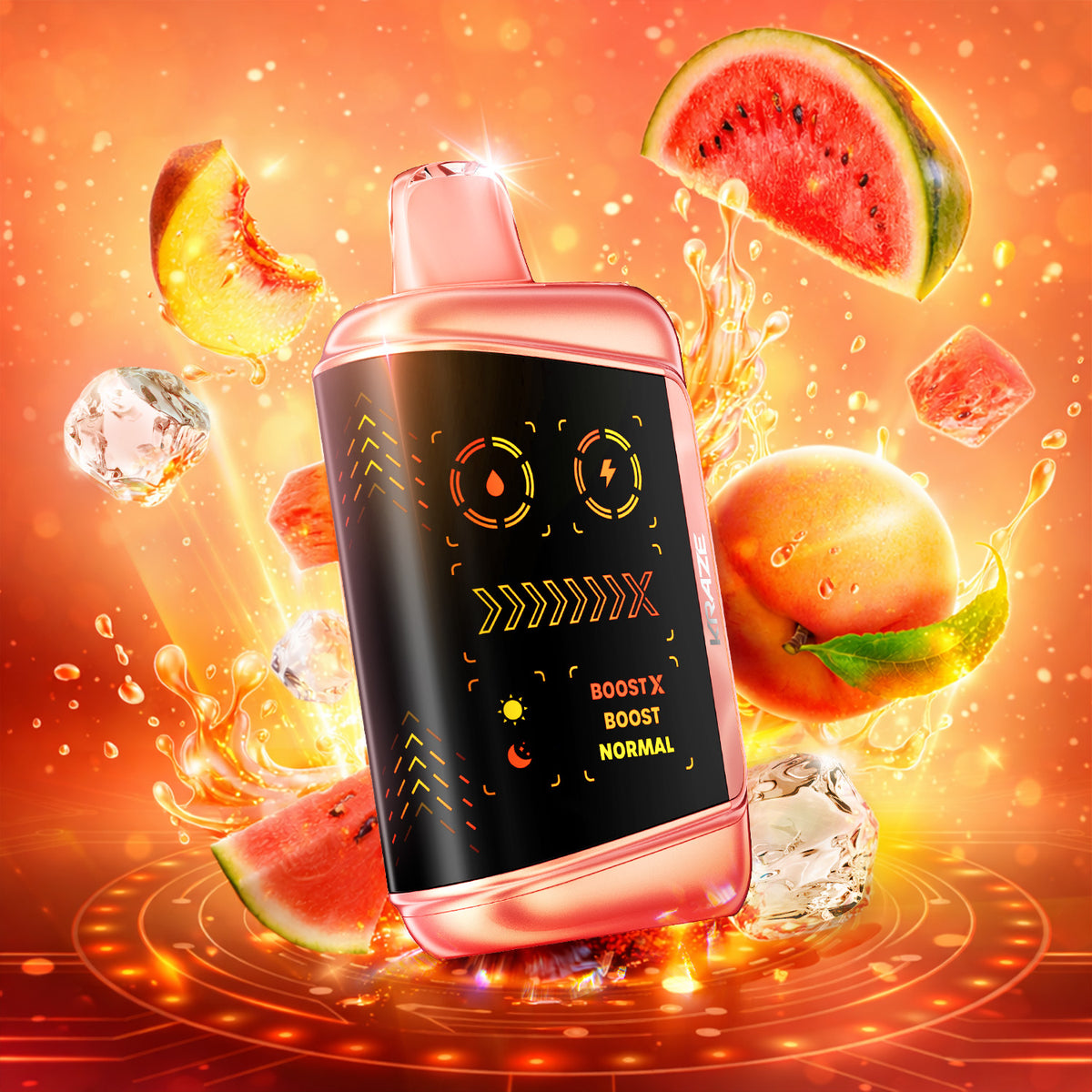 Kraze Mega X - Peach Watermelon Ice